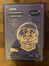 ROKR Starry Night Mechanical Music Box Chapter V - Wooden Puzzle - New & Sealed