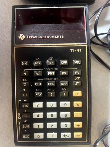 Calculatrice vintage Texas Instruments TI-41 en boîte - Afbeelding 3 van 4