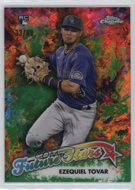 2023 Topps Chrome Logofractor Edition Green Refractor 33/99 Ezequiel Tovar 16rl