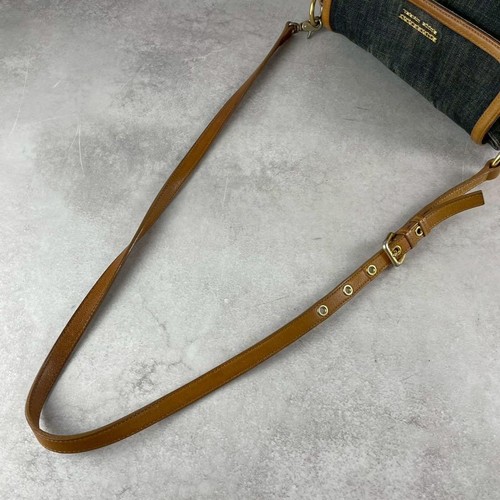 BURBERRY BLUE LABEL Shoulder Bag Purse Nova Check Denim Leather Blue Authentic - Picture 19 of 24