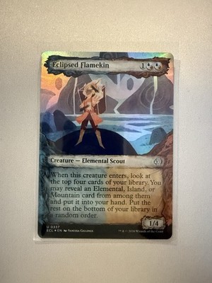 MTG - Eclipsed Flamekin (Showcase Foil) - Lorwyn Eclipsed NM/M Condition