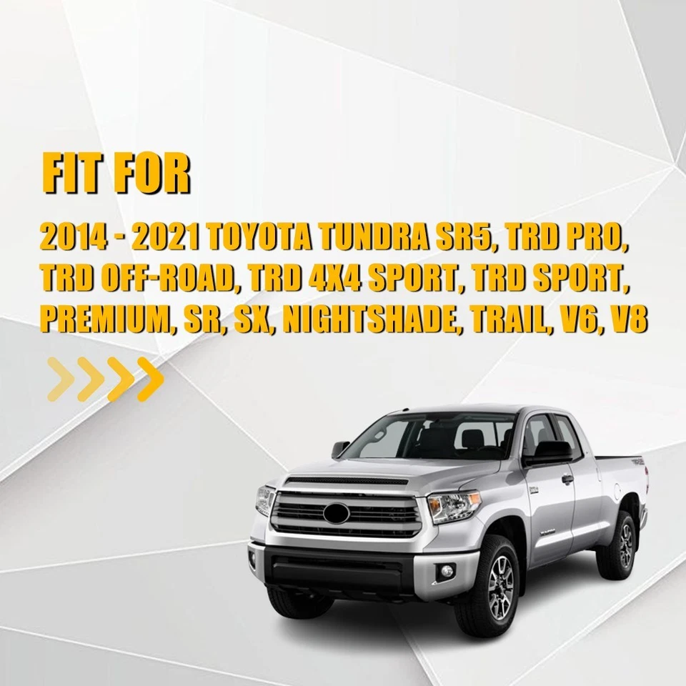 Cubierta de asiento de tela gris/negro para parte inferior del conductor delantero para Toyota Tundra 2014-2021 Foto 2 de 4