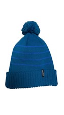 Patagonia Blue Knit Pom Winter Beanie Hat Unisex Big Kids