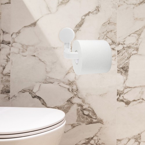 Easy Install Suction Cup Paper Roll Mount Tissue Holder for Toilet - Bild 9 von 12