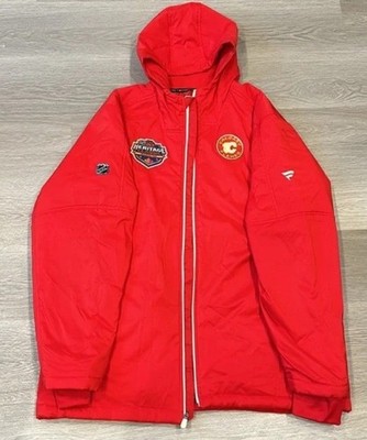 Calgary Flames Heritage Classic Fanatics Pro Coat Jacket Like New Condition