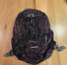 Eddie Bauer Stowaway 30L Packable Backpack Light Weight Travel Hike Daypack Plum