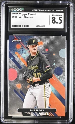 Topps Finest 2025 - Common Paul Skenes #50 CGC 8,5 - Imagen 1 de 3