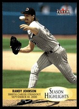 Randy Johnson 2000 Fleer Tradition Update #U10 Diamondbacks MLB READ FREE SHIP