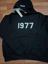 black essentials hoodie size small