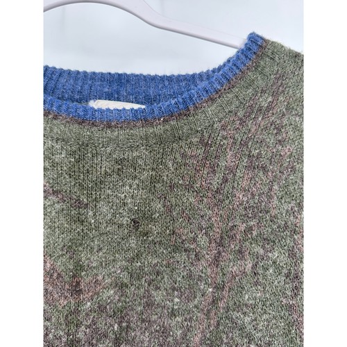 Brian MacNeil Mens Vintage Fisherman Scene Sweater Size 2XLT Wool Blend FLAW - Picture 2 of 10