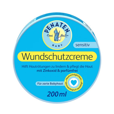 Soothing Baby Wound Protection Cream with Zinc Oxide  200 Ml / 6.76 Oz
