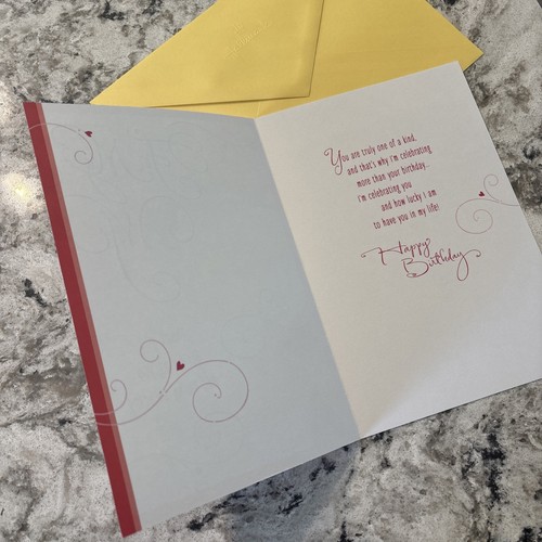 Birthday For My Wife Thank You For Being Amazing 5.5”x8” Hallmark Greeting Card - Picture 4 of 11