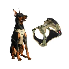 XL Tactical Dog Harness No Pull Adjustable Puppy Vest Collar for Large Dogs, ...