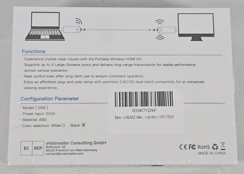 165ft Wireless HDMI Extender 1x Transmitter 1x Receiver 1080P HD Audio/Video TV - Picture 3 of 6