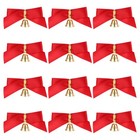 24 stücke diy weihnachten zarte bogenglocken mini rote bogen dekoration für