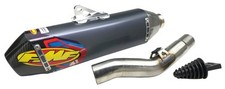 FMF Factory 4.1 RCT Aluminum Slip-On w/Stainless Mid Pipe Carbon Tip (042292)