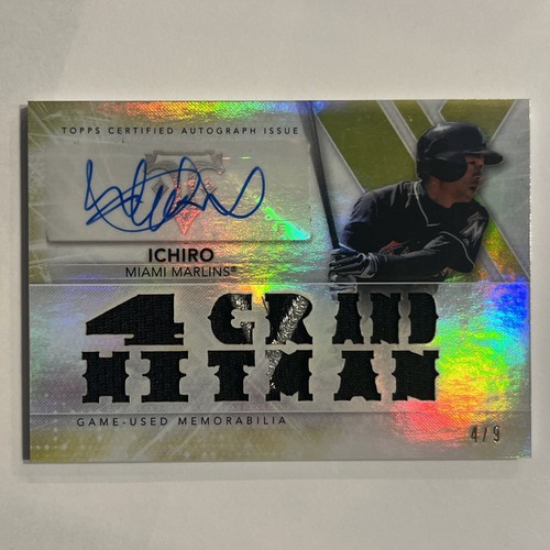2015 Topps Triple Threads Ichiro Game Used Patch Auto /9