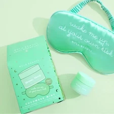 NCLA Beauty Sweet Dreams Set Cucumber Mint  Lip Mask & Eye Mask 0.5 Oz NIB