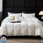 WARMDERN White Flannel Velvet Duvet Cover Queen Size Duvet Cover Bedding Sets