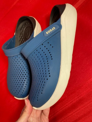 Crocs LiteRide Slipper Clogs Gr. 7 blau Damen mit Fersenriemen Unisex wasserdicht - Bild 10 von 22