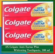 PACK OF 3 X 100ml Colgate Anti-Tartar Plus Whitening Toothpaste 29.97 per litre