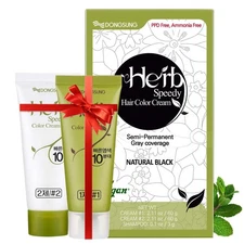 Dongsung Herb Speedy Color Cream Natural Black – Korean Herbal Vegan Hair 
