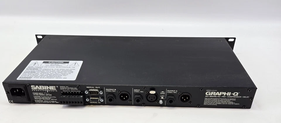 Sabine Graphi-Q GRQ-3101 Digital EQ FBX Compressor Rackmount Pro Audio USA - Image 3 of 4