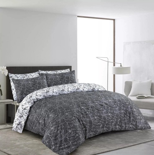 Luxus Weich Druck Bettbezug Wende Premium Quilt Set Doppelbett King Size - Bild 6 von 15