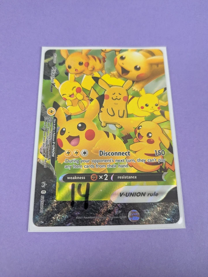 Pikachu V-UNION - SWSH141 - Promo Sword & Shield Promos - Pokemon Card - NM - Image 3 of 3