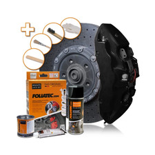 Foliatec Bremssattellack schwarz matt midnight black 2176 7-tlg hitzebeständig