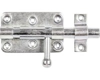 Bolzen-Schlossriegel Mit Befestigter Schlaufe 100 X 60 Mm Galv. Verzinkt, Dicksc