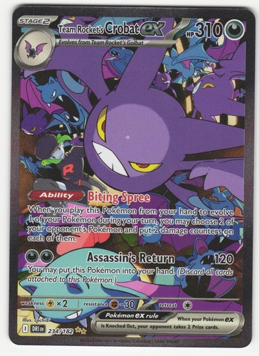 Team Rocket's Crobat ex SV10: Destined Rivals #234/182