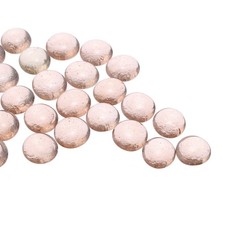 Glass Beads,19pcs Flat Glass Gemstone Pink 0.23lbs Pebbles