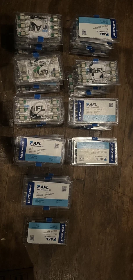 Conectores de fibra óptica monomodo AFL FAST-SC-SMAU FastConnect SC APC Foto 4 de 4