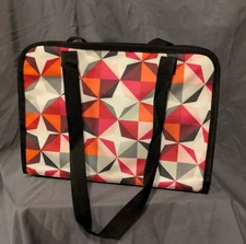 NWOT Thirty One Get Creative Caddy Bag Origami Pop Charcoal Craft Organizer