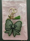 Assorted Mix Lot of 4 Rhinestone Studded Keychains Koala Dinosaur Bow Tie Leaf — photo 3