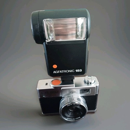 Vintage Film Camera AGFA ISOLY 100 + AGFATRONIC 183 Flash Untested Sold As Is - Picture 16 of 16