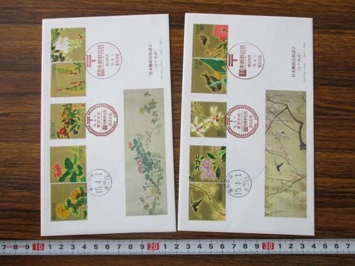 Japan Stamp First Day Cover Japan Post established 2 Covers Large format 2003