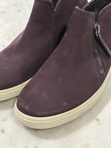 ECO NUOVO SENZA SCATOLA $170 NABUK MORBIDA PELLE COMFORT ZIP-STIE 4 - Foto 4 di 8