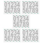  5 Sheets Wheel Recycling Bin Stickers Number Numbered Large Numbers for Trash