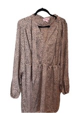 Pink and black polkadot Dress Size 16