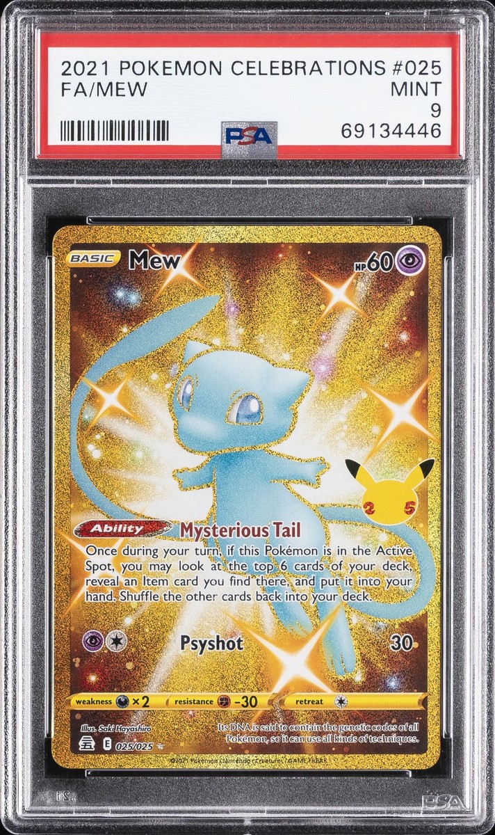 2021 POKEMON CELEBRATIONS #025 FULL ART/MEW PSA 9 | eBay