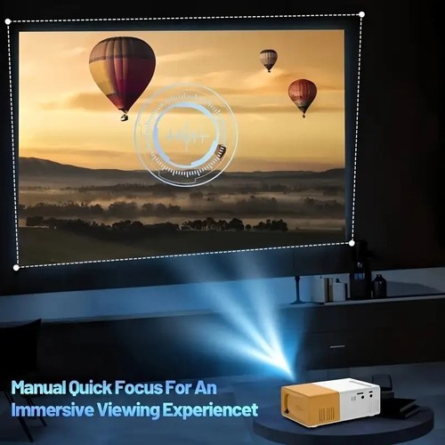 Portable Mini Projector 1080P LED Home Office Theater Cinema For Android iPhone - Picture 10 of 10