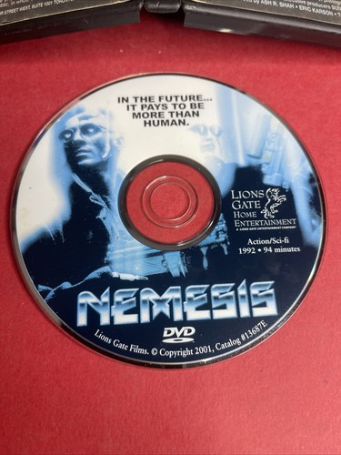 Nemesis Albert Pyun Olivier Gruner Tim Thomerson OG Lionsgate DVD 1993 - Picture 2 of 4