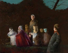 Julio Larraz  Art Poster or Canvas Print "HALLOWEEN"