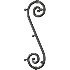 Vertical Farmhouse Key Rack | Wall Mounted Hanger | Wrought Iron RTZEN Handmade