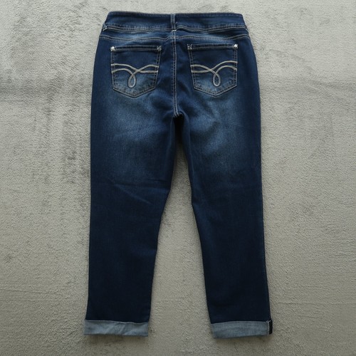 Wallflower Jeans Junior's Size 11 Mid-Rise Ultra Fit Cuffed Straight 23" Inseam - Picture 11 of 16