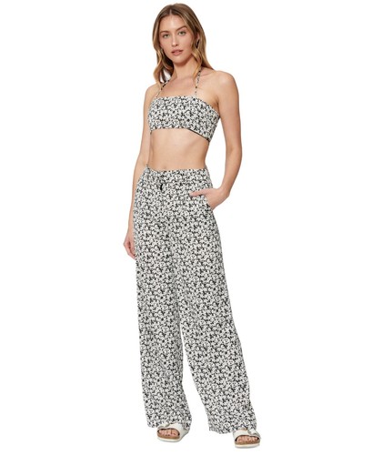 MSRP $40 Sofia Richie Satin Bralette Printed Top Black Size XS - 第 1/1 張圖片