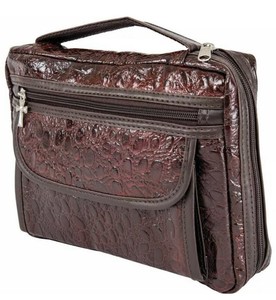 alligator protector zippered genuine bible leather