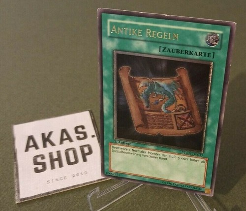 Antike Regeln STON-DE037 Ultimate Rare 1. Auflage Stone Yu-Gi-Oh! TCG Konami - Bild 1 von 4